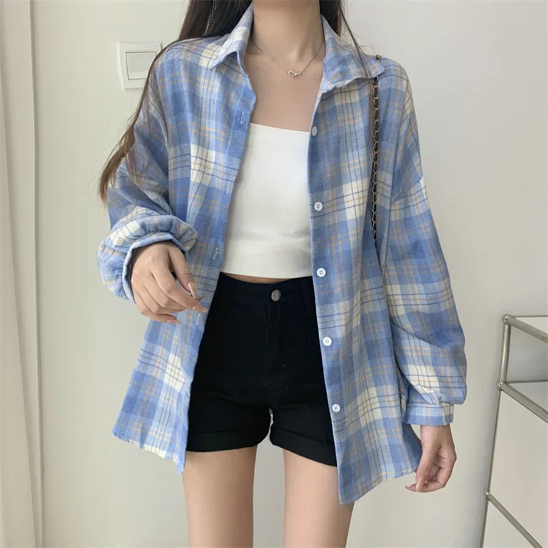 Women's Long Sleeve Plaid Flannel 💕