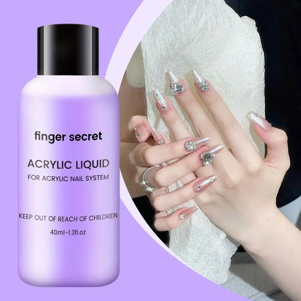 Finger Secret Acrylic Liquid For Acrylic Powder Dust ✨