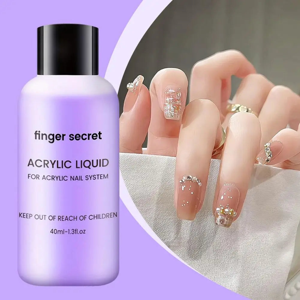 Finger Secret Acrylic Liquid For Acrylic Powder Dust ✨