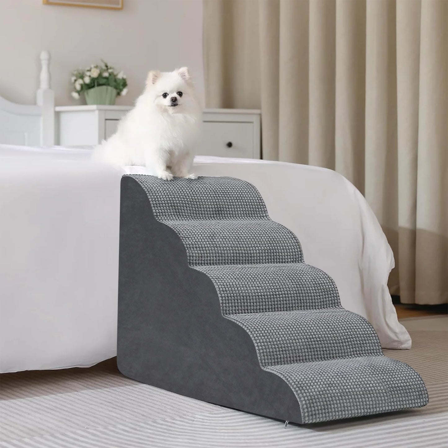 Pet Steps For Dogs & Cats Non-Slip Dog Training Stairs  ✨