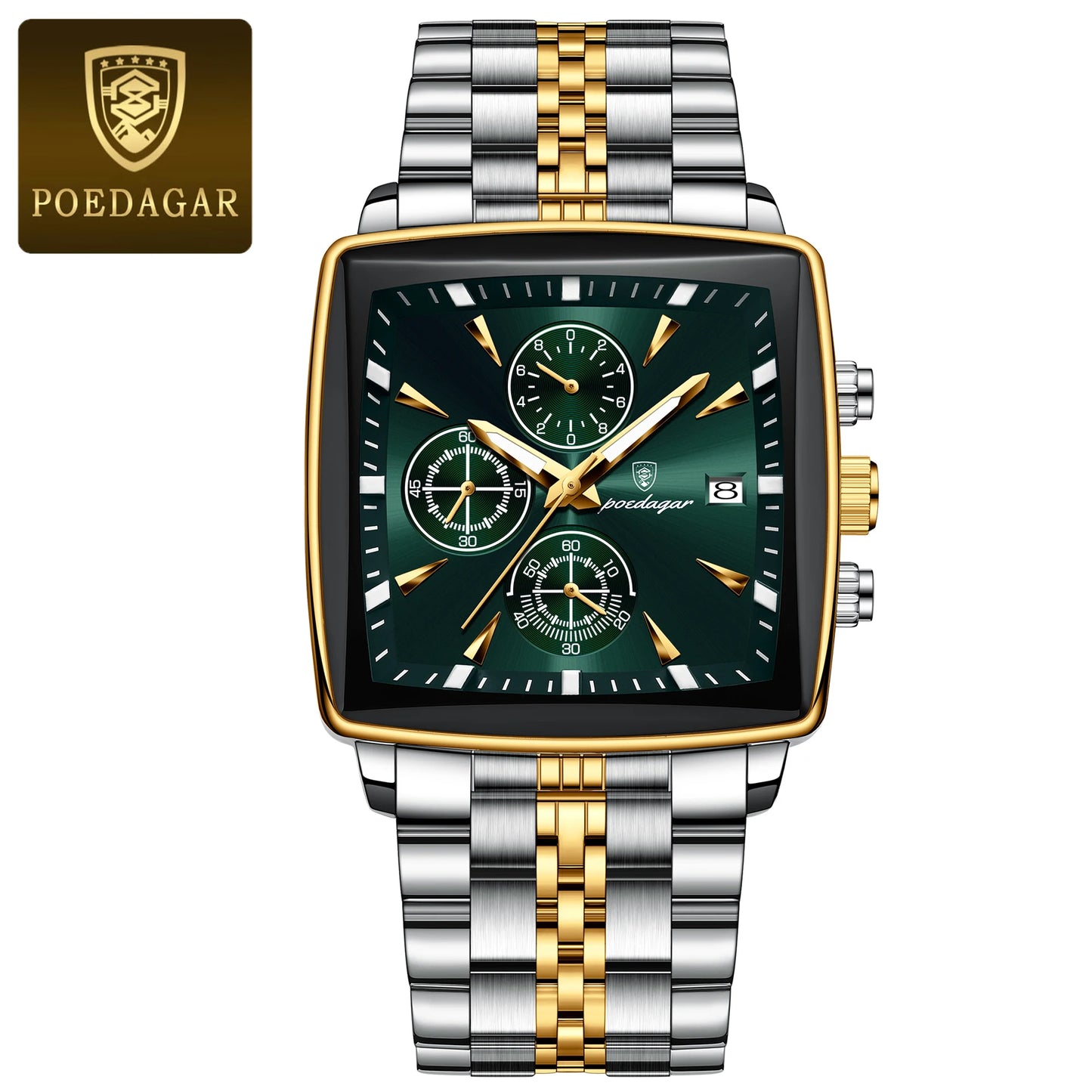 Men's POEDAGAR Square Classy Watch ✔️