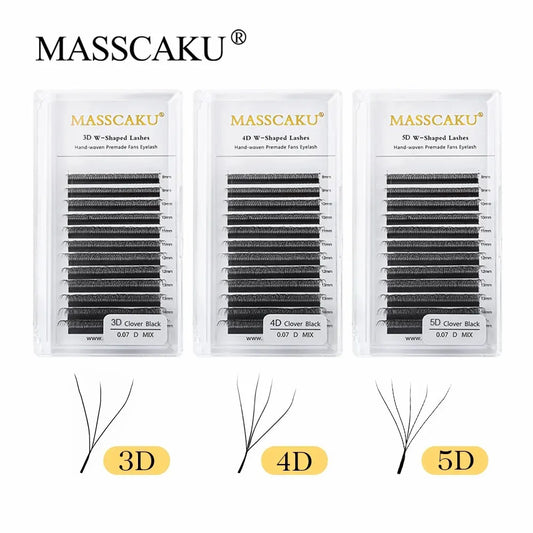 MASSCAKU 12 Rows Premium Mink Eyelash Extensions ✨