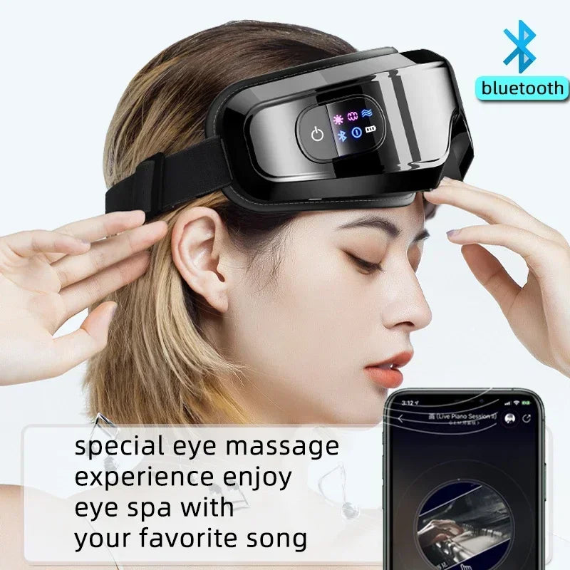 4D Bluetooth Eye Massager W/ Air Bag Deerskin Technology 🛜